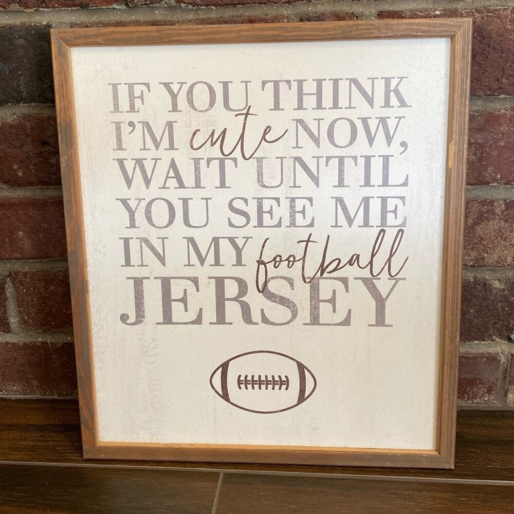 Hobby Lobby football wooden Decorative wall hanging artwork decor